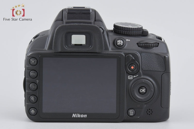 "Shutter count 2,348" Nikon D3100 Black 14.2 MP Digital SLR Camera 18-55 VR Lens