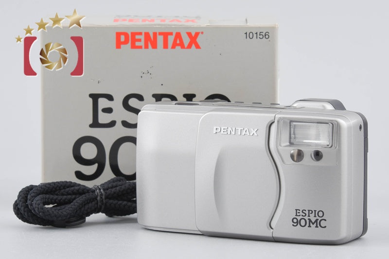 Pentax ESPIO 90MC Silver 35mm Point & Shoot Film Camera w/ Box