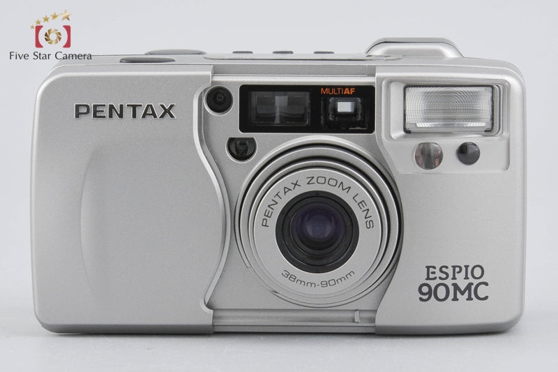 Pentax ESPIO 90MC Silver 35mm Point & Shoot Film Camera w/ Box