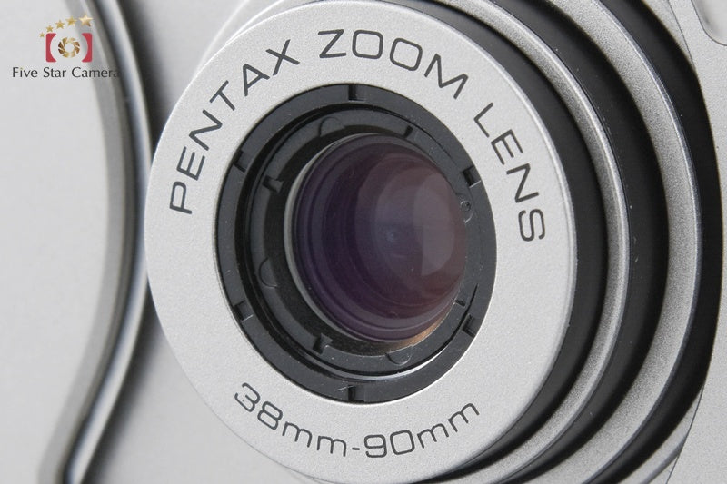 Pentax ESPIO 90MC Silver 35mm Point & Shoot Film Camera w/ Box