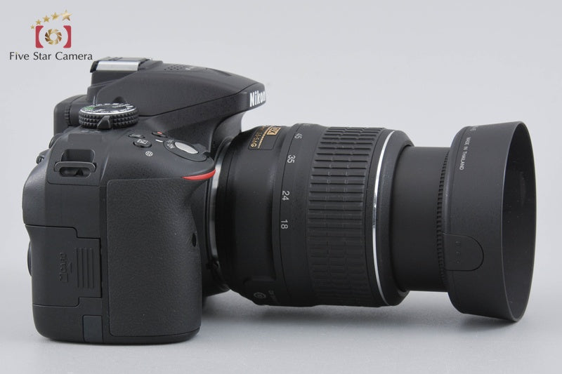 "Count 1,880" Nikon D5300 Black 24.2 MP DSLR Camera AF-S DX 18-55 VR Lens