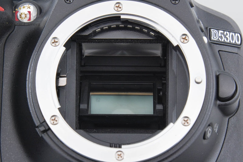 "Count 1,880" Nikon D5300 Black 24.2 MP DSLR Camera AF-S DX 18-55 VR Lens