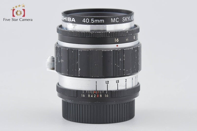 Tokyo Kogaku Topcon Topcor-S 50mm f/2 L39 LTM Leica Thread Mount