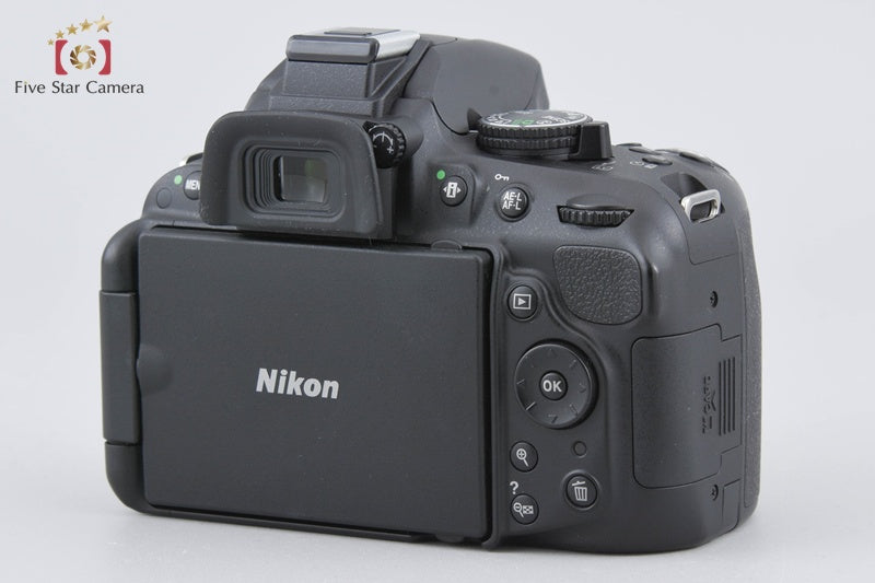"Shutter count 5,137" Nikon D5200 Black 24.1 MP DSLR 18-55 VR Lens