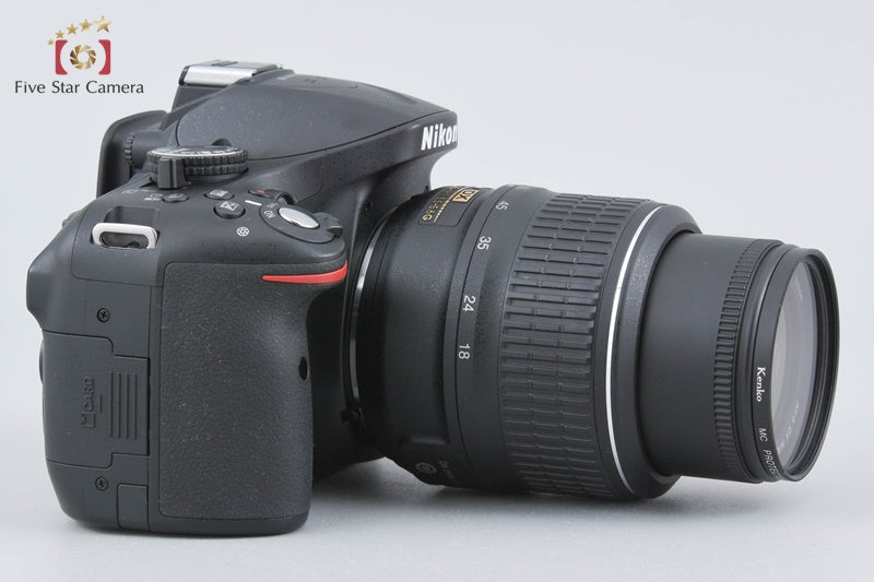 "Shutter count 5,137" Nikon D5200 Black 24.1 MP DSLR 18-55 VR Lens