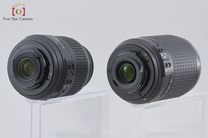 "Shutter count 474" Nikon D5000 12.3 MP DSLR Camera 18-55 55-200 VR Lenses