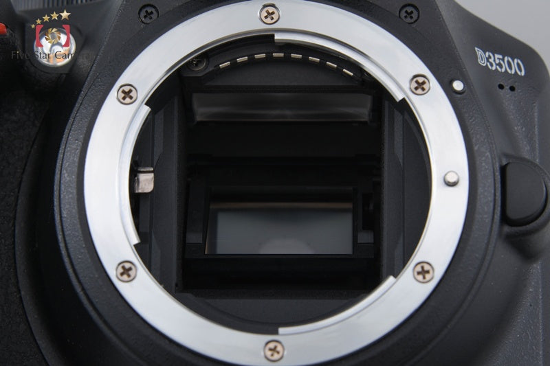 Count 1,509 Nikon D3500 Black 24.8 MP DSLR Camera 18-55 70-300 VR Lens w/ Box