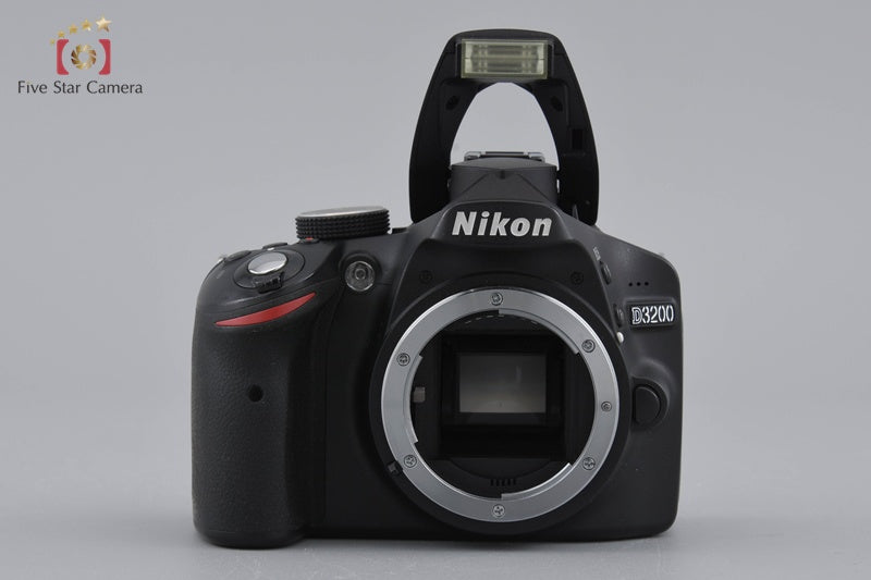 Nikon D3200 Black 24.2 MP Digital SLR Camera Body w/ Box