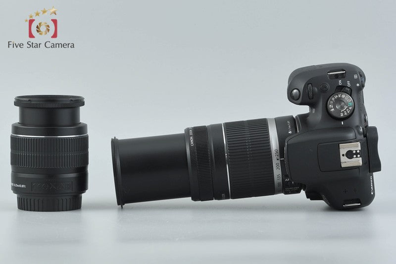 Canon EOS Kiss X90 / Rebel T7 / 2000D 24.1 MP DSLR 18-55 55-250 Lenses