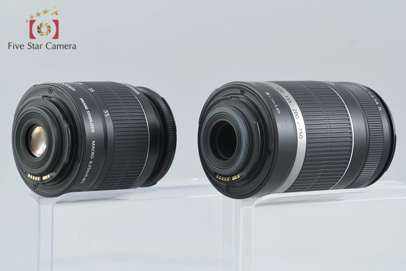 Canon EOS Kiss X90 / Rebel T7 / 2000D 24.1 MP DSLR 18-55 55-250 Lenses