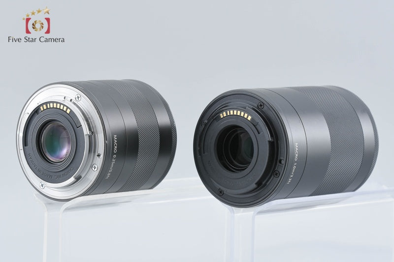 Canon EOS M3 Black 24.2 MP Digital Camera 18-55 55-200 Lenses w/ Box