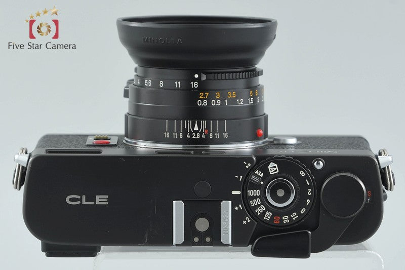 Minolta CLE 35mm Rangefinder Film Camera + M-ROKKOR 40mm f/2 2025.12 Overhauled!