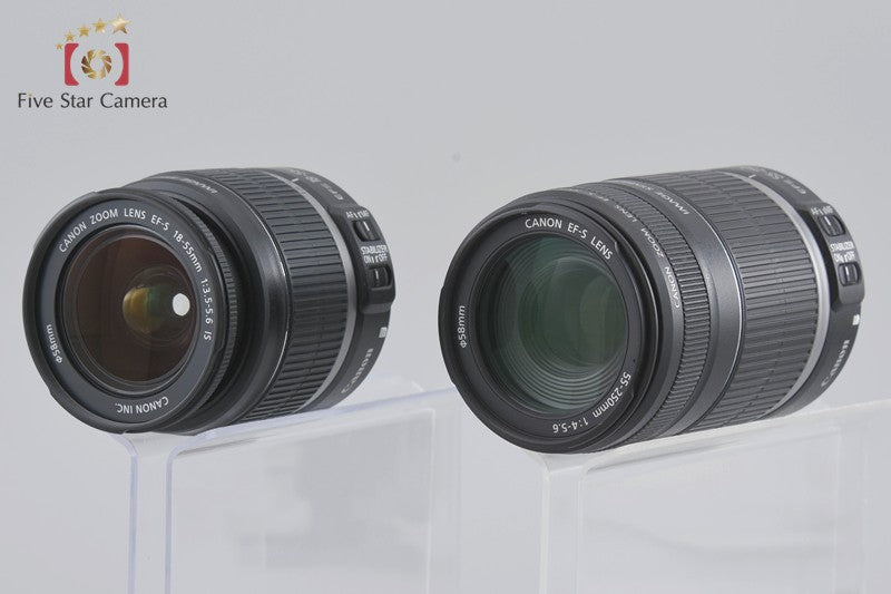 Canon EOS Kiss X4 / Rebel T2i / 550D 18.0 MP 18-55 55-250 Lenses