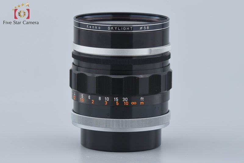 Canon FL 58mm f/1.2 FD Mount Lens