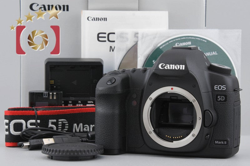 Count 1,640 Canon EOS 5D Mark II 21.1 MP Full Frame DSLR Camera Body w/ Box