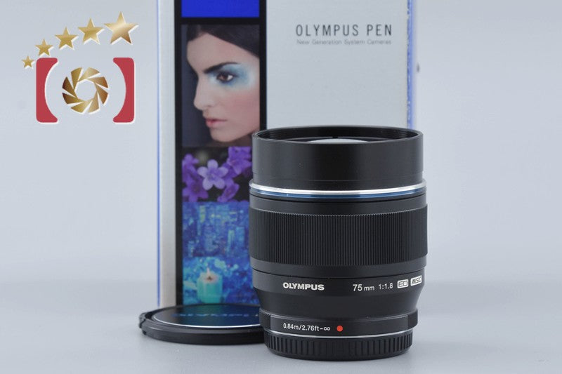 Olympus M.ZUIKO DIGITAL ED 75mm f/1.8 Black w/ Box