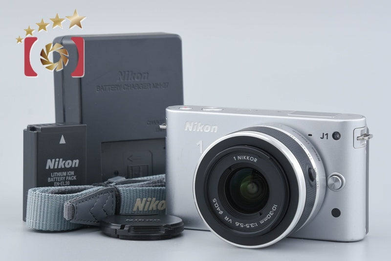 Nikon 1 J1 Silver 10.1 MP Digital Camera 10-30 Lens