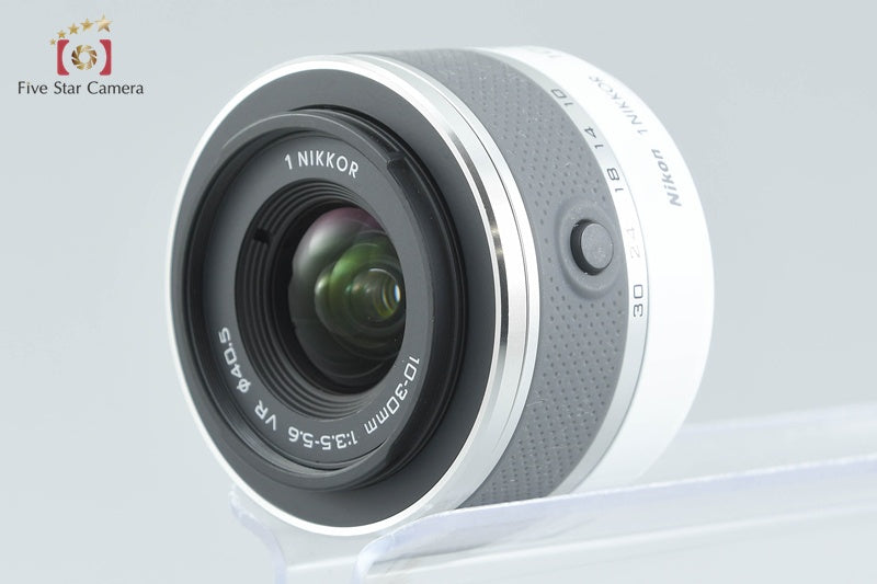 "Shutter count 945" Nikon 1 J1 White 10.1 MP Digital Camera 10-30 Lens
