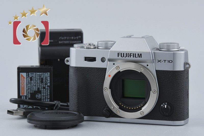 Fujifilm X-T10 Silver 16.3 MP Digital Mirrorless Camera Body
