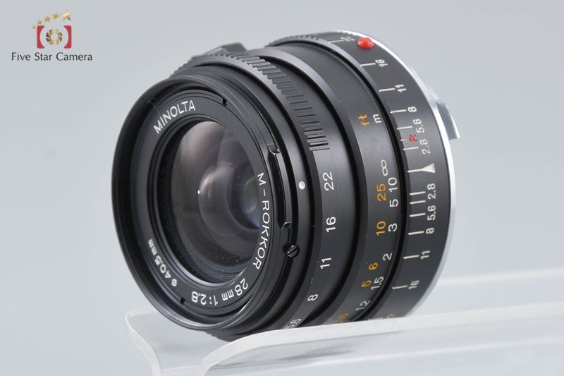 Minolta M-ROKKOR 28mm f/2.8 Leica M Mount Lens