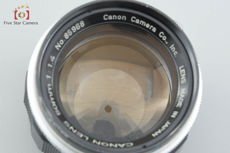Canon 50mm f/1.4 L39 Leica Thread Mount Lens