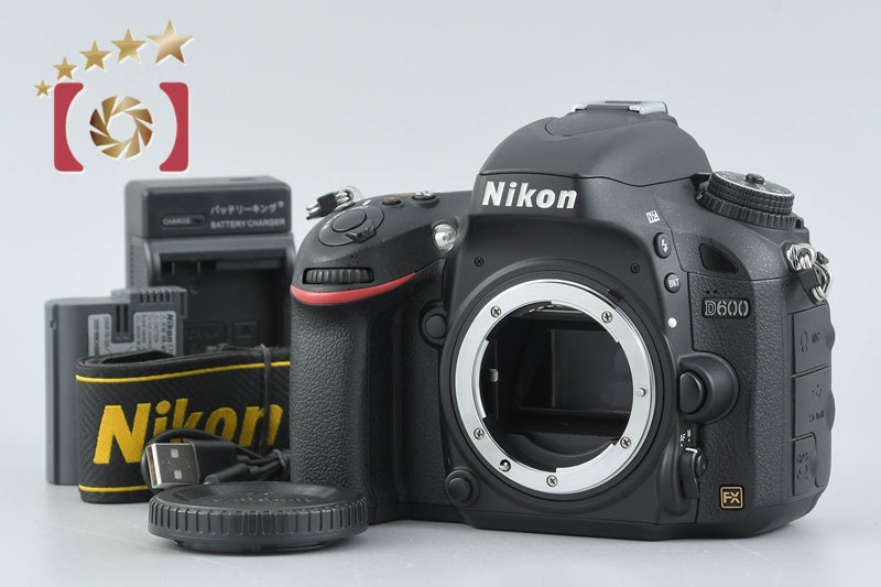 "Count 4,486" Nikon D600 24.3 MP Full Frame Digital SLR Camera Body