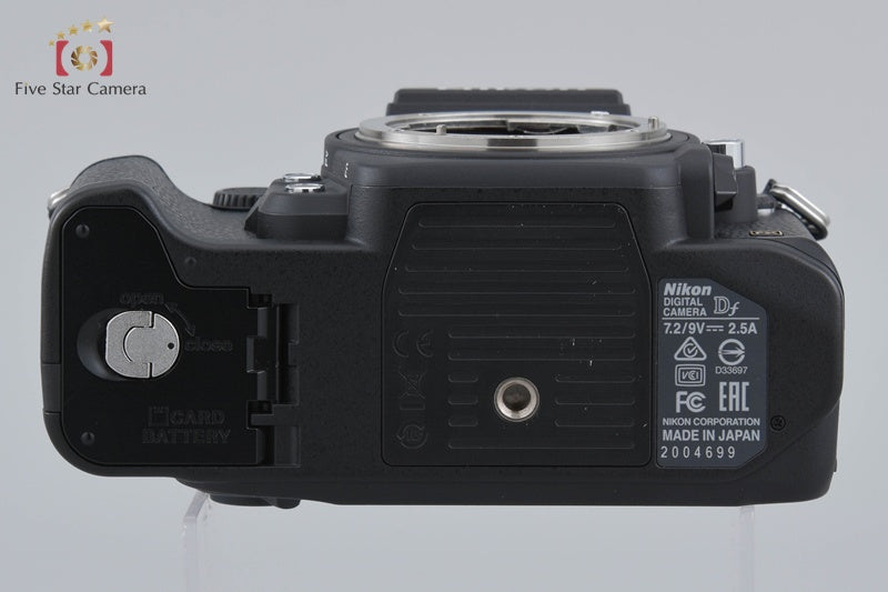 "Count 4,136" Nikon Df Black 16.2 MP Full Frame Digital SLR Camera Body w/ Box