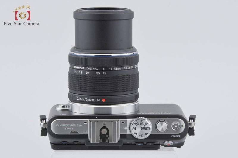 "Shutter count 60" Olympus PEN Lite E-PL3 Black 12.3 MP 14-42 Lens