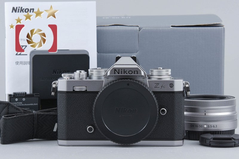 "Count 163" Nikon Z fc Silver 20.9 MP Mirrorless Camera 16-50 VR Lens w/ Box