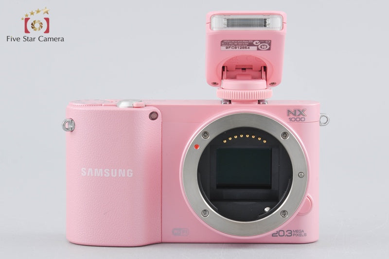 SAMSUNG NX1000 Pink 20.3 MP Digital Camera 20-50 Lens International Model w/ Box