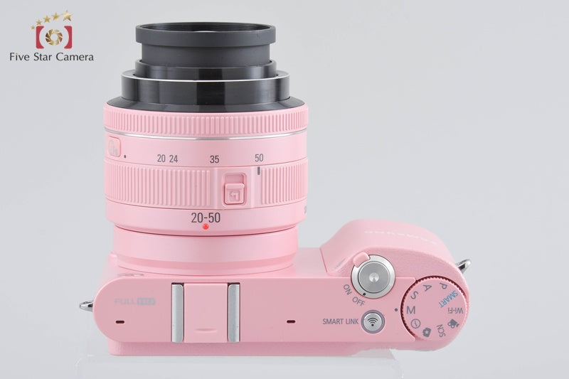 SAMSUNG NX1000 Pink 20.3 MP Digital Camera 20-50 Lens International Model w/ Box