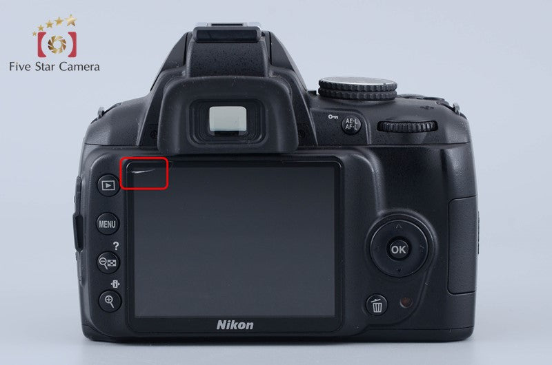 Nikon D3000 10.2 MP DSLR AF-S DX 18-55 55-200 Lenses