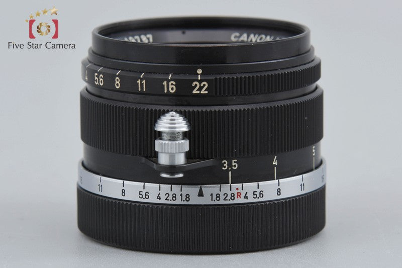 Rare!! Canon 35mm f/1.8 L39 LTM Leica Thread Mount Lens Black