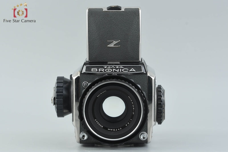 Zenza Bronica S2 Silver Early Model + Nikon NIKKOR-P 75mm f/2.8 w/ Box
