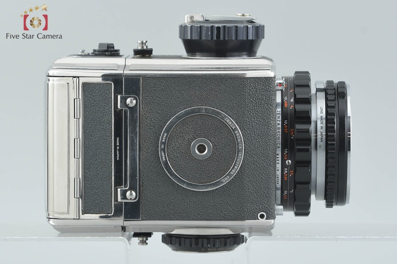 Zenza Bronica S2 Silver Early Model + Nikon NIKKOR-P 75mm f/2.8 w/ Box