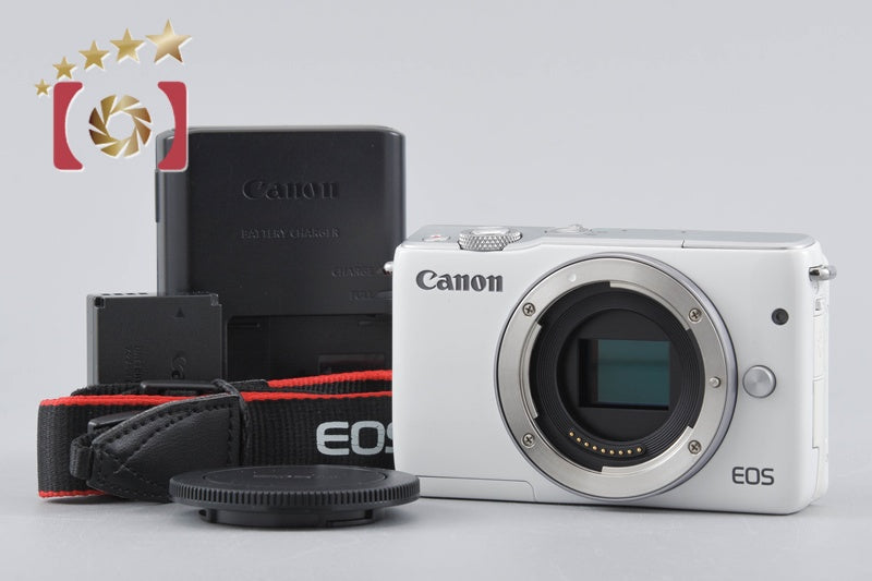 Canon EOS M10 White 18.0 MP Digital Mirrorless Camera Body