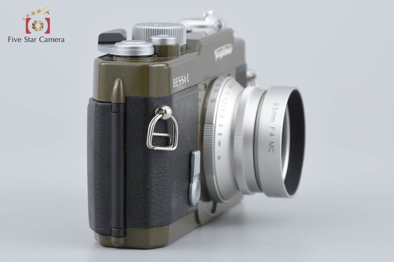 Voigtlander BESSA-L Olive SNAPSHOT-SKOPAR 25mm f/4 MC Special Edition w/ Box