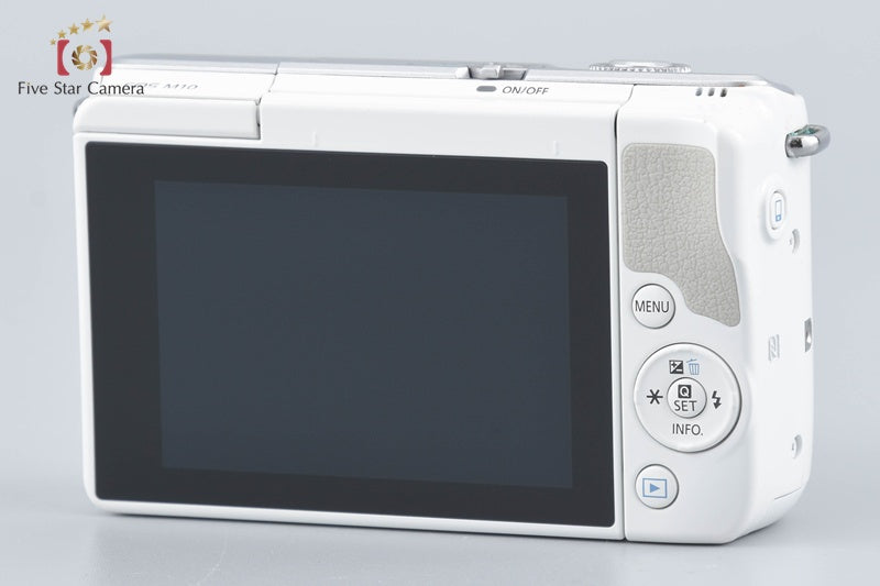 Canon EOS M10 White 18.0 MP Digital Mirrorless Camera 15-45 Lens