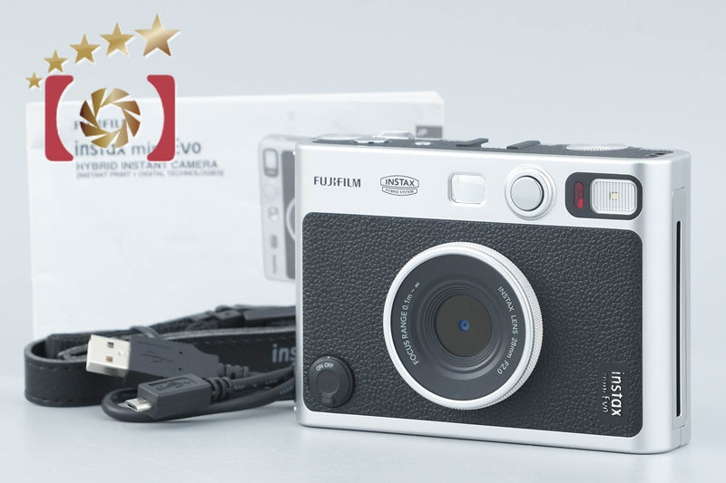 Fujifilm Instax Mini Evo Black Hybrid Instant Film Camera