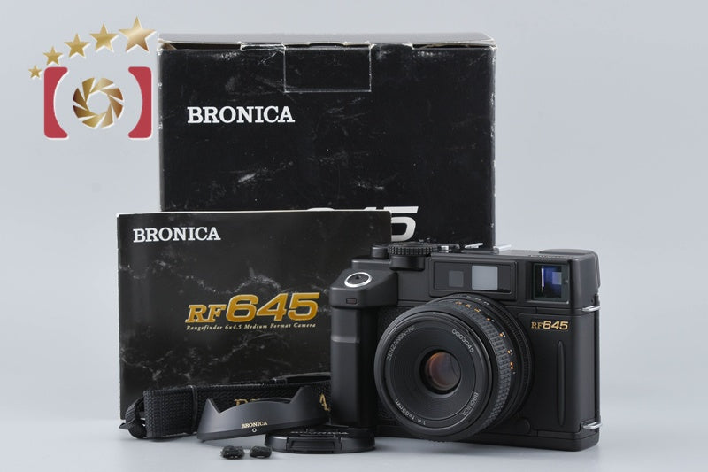 ZENZA BRONICA RF645 Medium Format Film Camera + ZENZANON-RF 65mm f/4 w/ Box