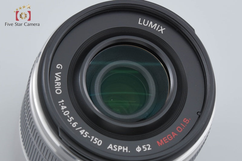 Panasonic LUMIX G VARIO 45-150mm f/4-5.6 ASPH. MEGA O.I.S. H-FS45150 Silver