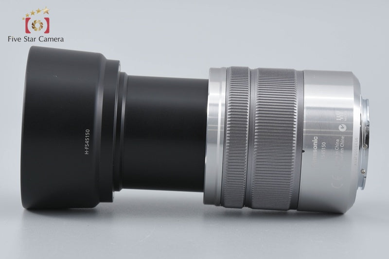Panasonic LUMIX G VARIO 45-150mm f/4-5.6 ASPH. MEGA O.I.S. H-FS45150 Silver