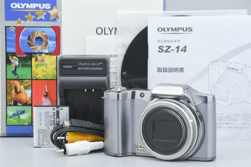 Olympus SZ-14 Silver 14.0 MP Digital Camera w/ Box