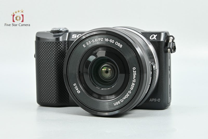 Count 2,210 Sony α5000 ILCE-5000L Black 32 Languages 20.1 MP 16-50 Lens