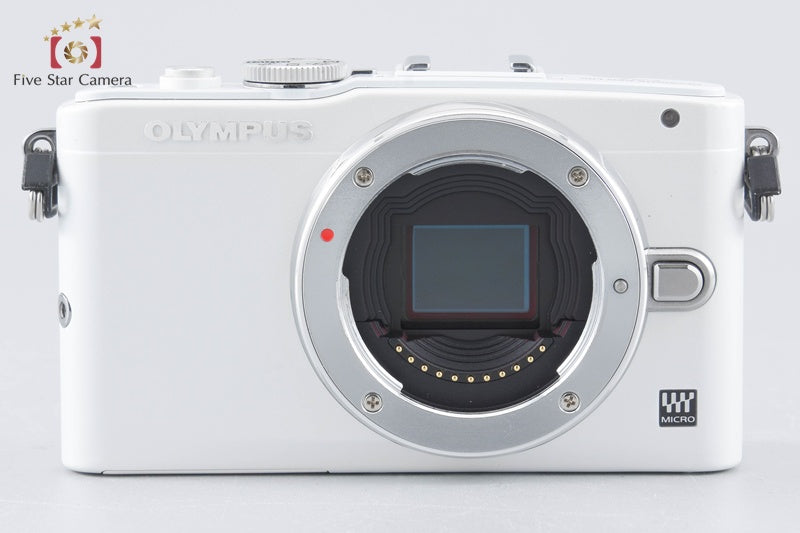 "Shutter count 1,983" Olympus PEN Lite E-PL6 White 16.1 MP 14-42 Lens