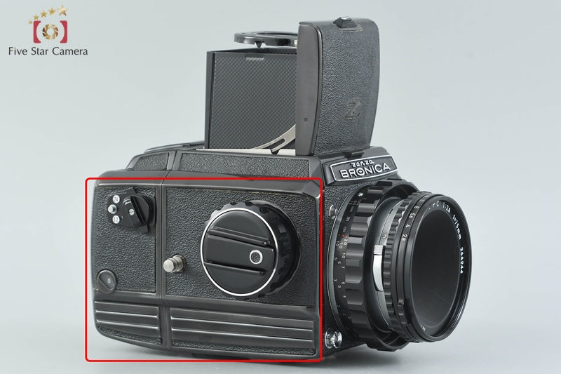 Zenza Bronica S2 Later Model Black + Nikon NIKKOR-P 75mm f/2.8