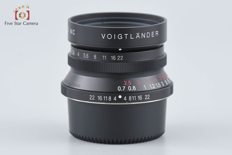 Voigtlander COLOR-SKOPAR 35mm f/2.5 MC Black L39 LTM Leica Thread Mount w/ Box