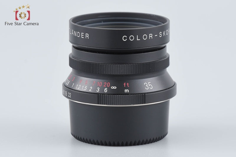 Voigtlander COLOR-SKOPAR 35mm f/2.5 MC Black L39 LTM Leica Thread Mount w/ Box