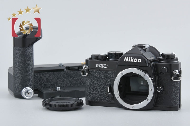 Nikon FM3A Black 35mm SLR Film Camera Body + MF-16 Data Back