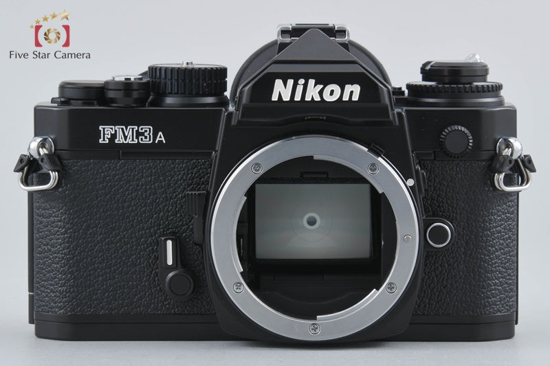 Nikon FM3A Black 35mm SLR Film Camera Body + MF-16 Data Back